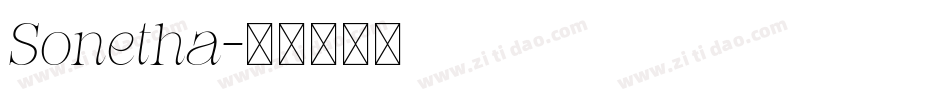 Sonetha字体转换