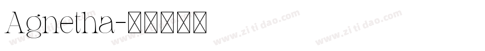 Agnetha字体转换