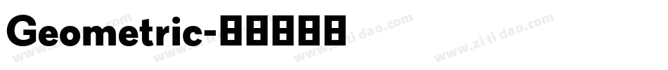 Geometric字体转换