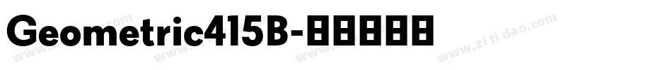 Geometric415B字体转换