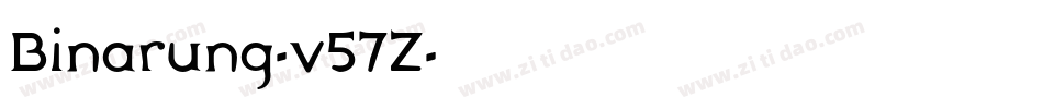 Binarung-v57Z字体转换