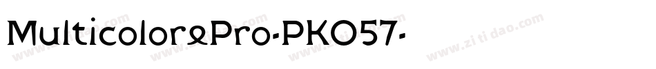 MulticolorePro-PKO57字体转换