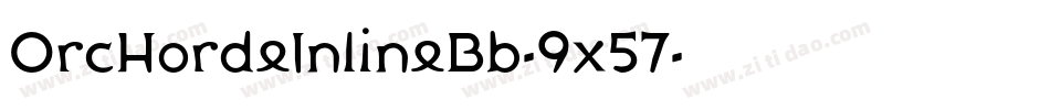 OrcHordeInlineBb-9x57字体转换
