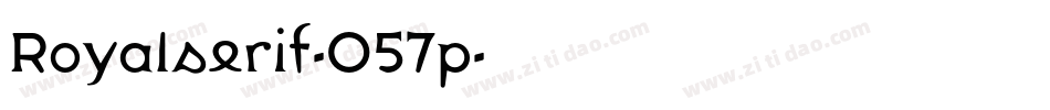 Royalserif-O57p字体转换