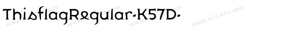 ThisflagRegular-K57D字体转换