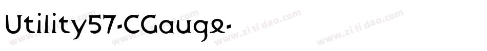 Utility57-CGauge字体转换
