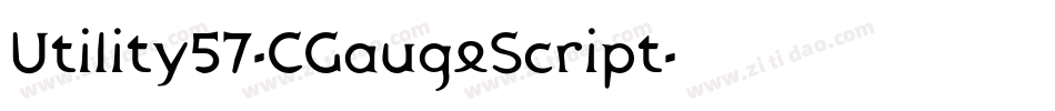 Utility57-CGaugeScript字体转换