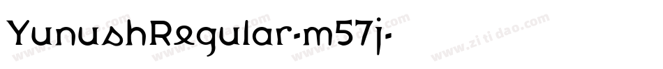 YunushRegular-m57j字体转换 YunushRegular-m57j字体转换
