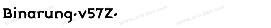 Binarung-v57Z字体转换