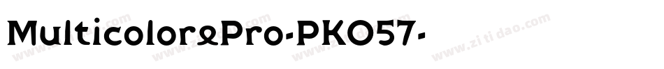 MulticolorePro-PKO57字体转换