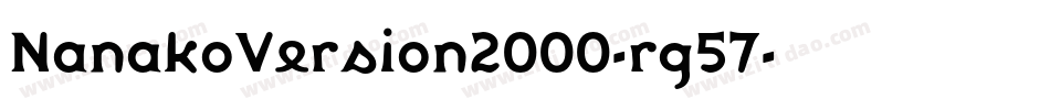 NanakoVersion2000-rg57字体转换