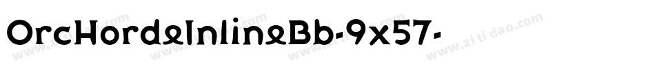 OrcHordeInlineBb-9x57字体转换