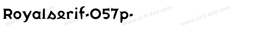 Royalserif-O57p字体转换