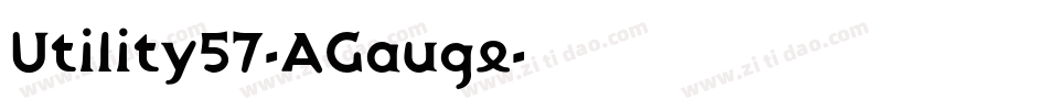 Utility57-AGauge字体转换