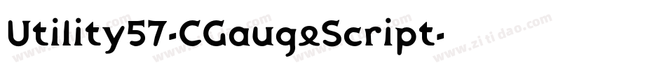 Utility57-CGaugeScript字体转换