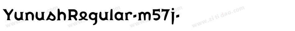 YunushRegular-m57j字体转换 YunushRegular-m57j字体转换