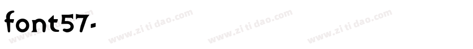 font57字体转换