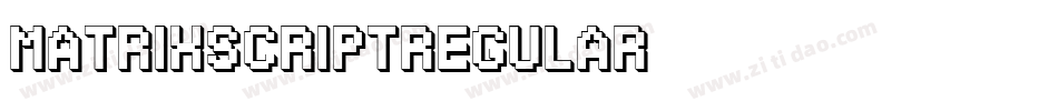 MatrixScriptRegular字体转换