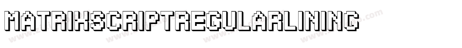 MatrixScriptRegularLining字体转换