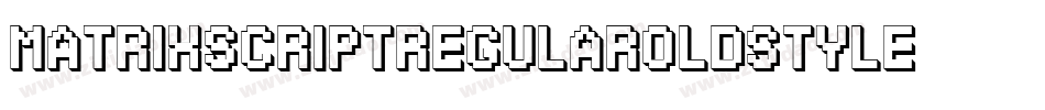 MatrixScriptRegularOldstyle字体转换