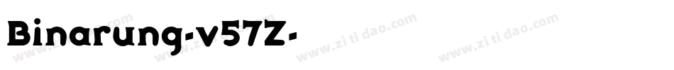 Binarung-v57Z字体转换
