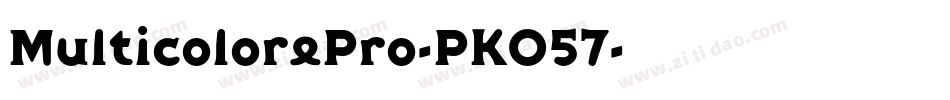 MulticolorePro-PKO57字体转换