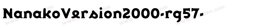 NanakoVersion2000-rg57字体转换