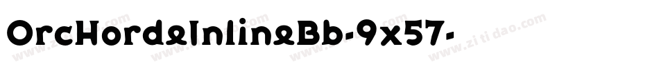 OrcHordeInlineBb-9x57字体转换