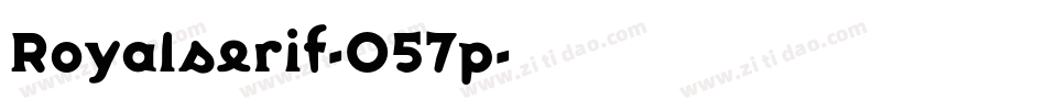 Royalserif-O57p字体转换