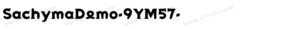 SachymaDemo-9YM57字体转换