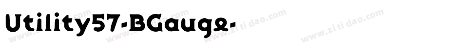 Utility57-BGauge字体转换