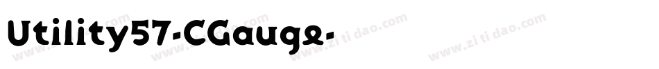 Utility57-CGauge字体转换