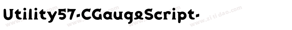 Utility57-CGaugeScript字体转换