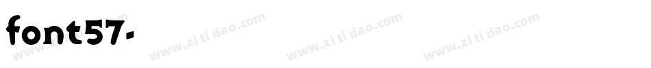 font57字体转换