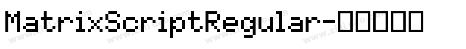 MatrixScriptRegular字体转换