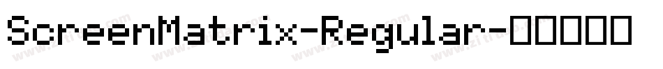 ScreenMatrix-Regular字体转换