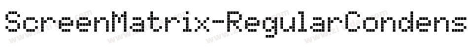 ScreenMatrix-RegularCondensed字体转换
