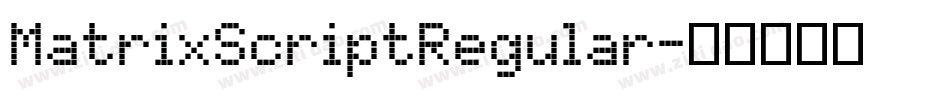 MatrixScriptRegular字体转换