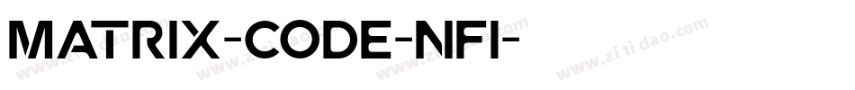 Matrix-Code-NFI字体转换