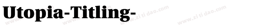 Utopia-Titling字体转换