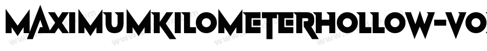 MaximumKilometerHollow-voXM字体转换