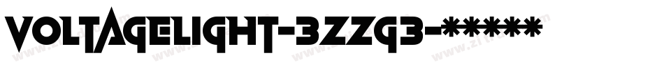 VoltageLight-3zzG3字体转换