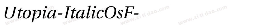 Utopia-ItalicOsF字体转换