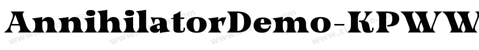 AnnihilatorDemo-KPWW字体转换