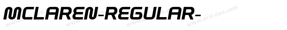 McLaren-Regular字体转换