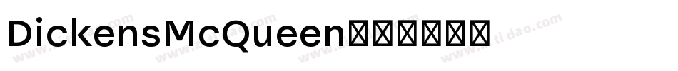 DickensMcQueen字体转换