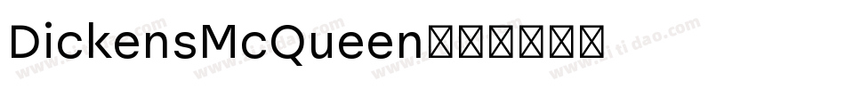 DickensMcQueen字体转换
