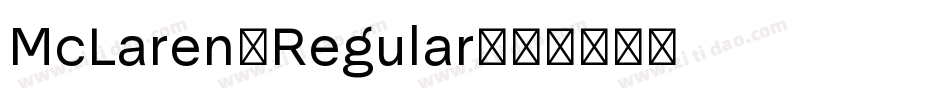 McLaren-Regular字体转换