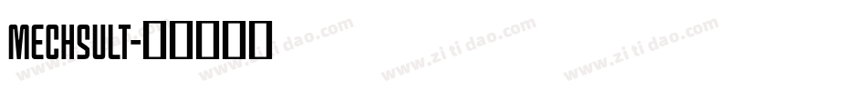 mechsult字体转换