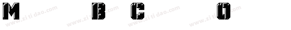 MechanicalBoldCondensedOblique-0B3o字体转换